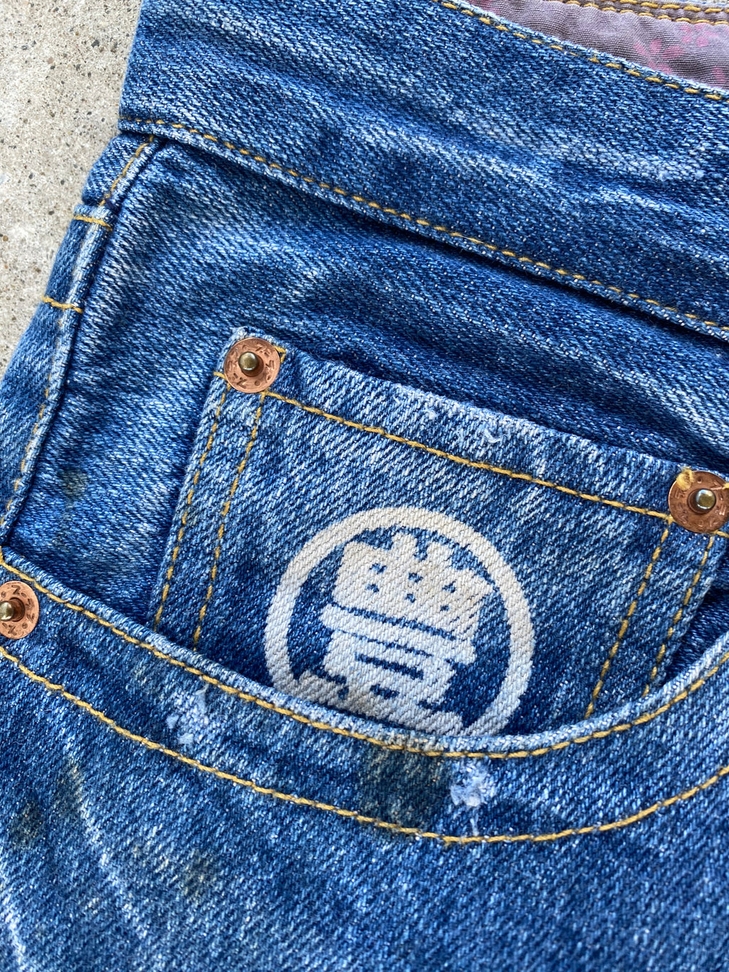 koi fish jeans “36