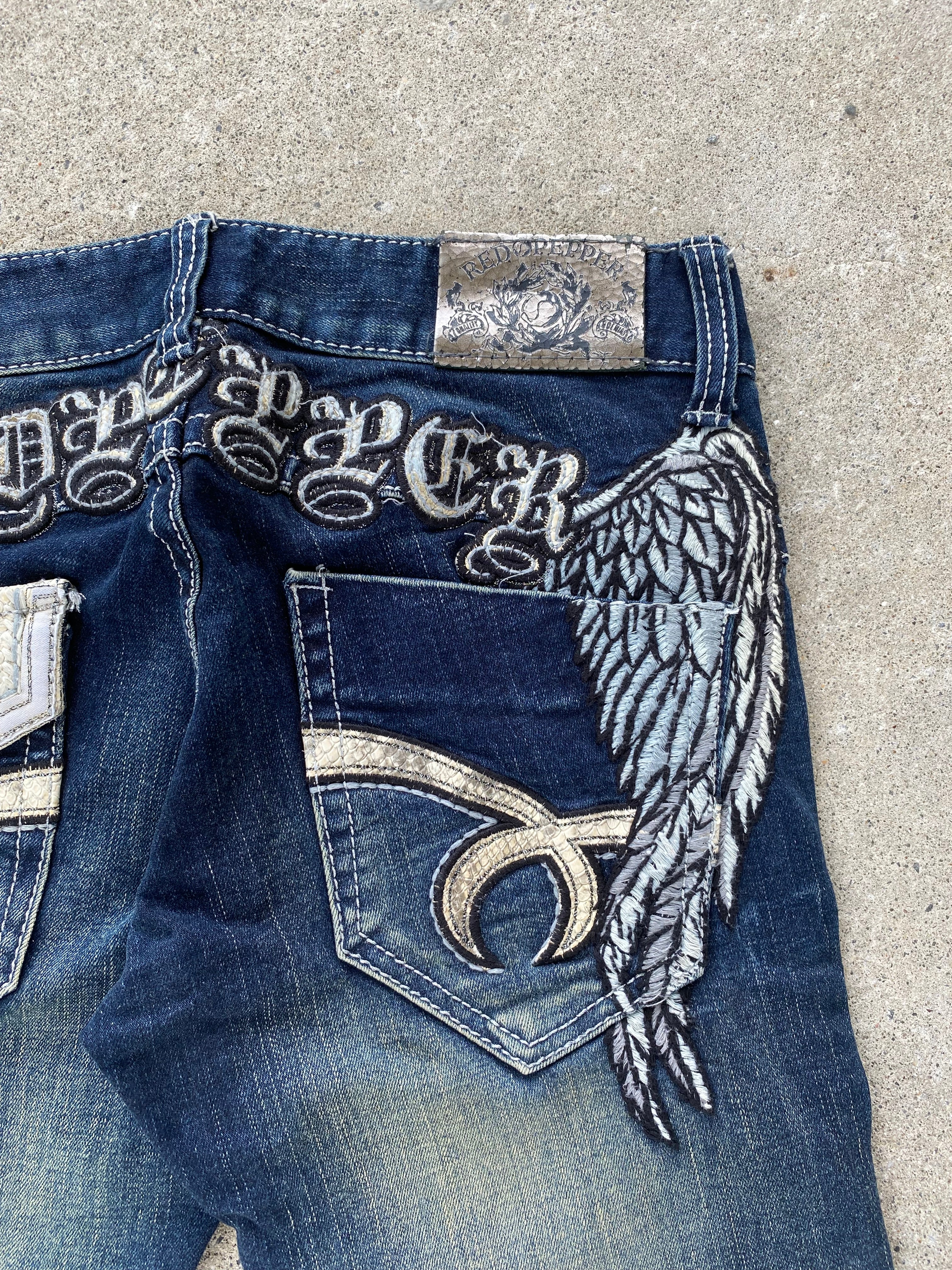 siiick red pepper jeans-25”