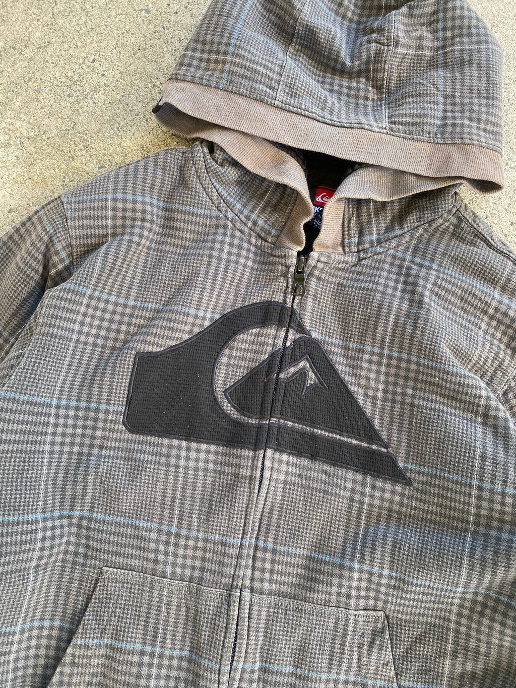 plaid quicksilver jawn-S”