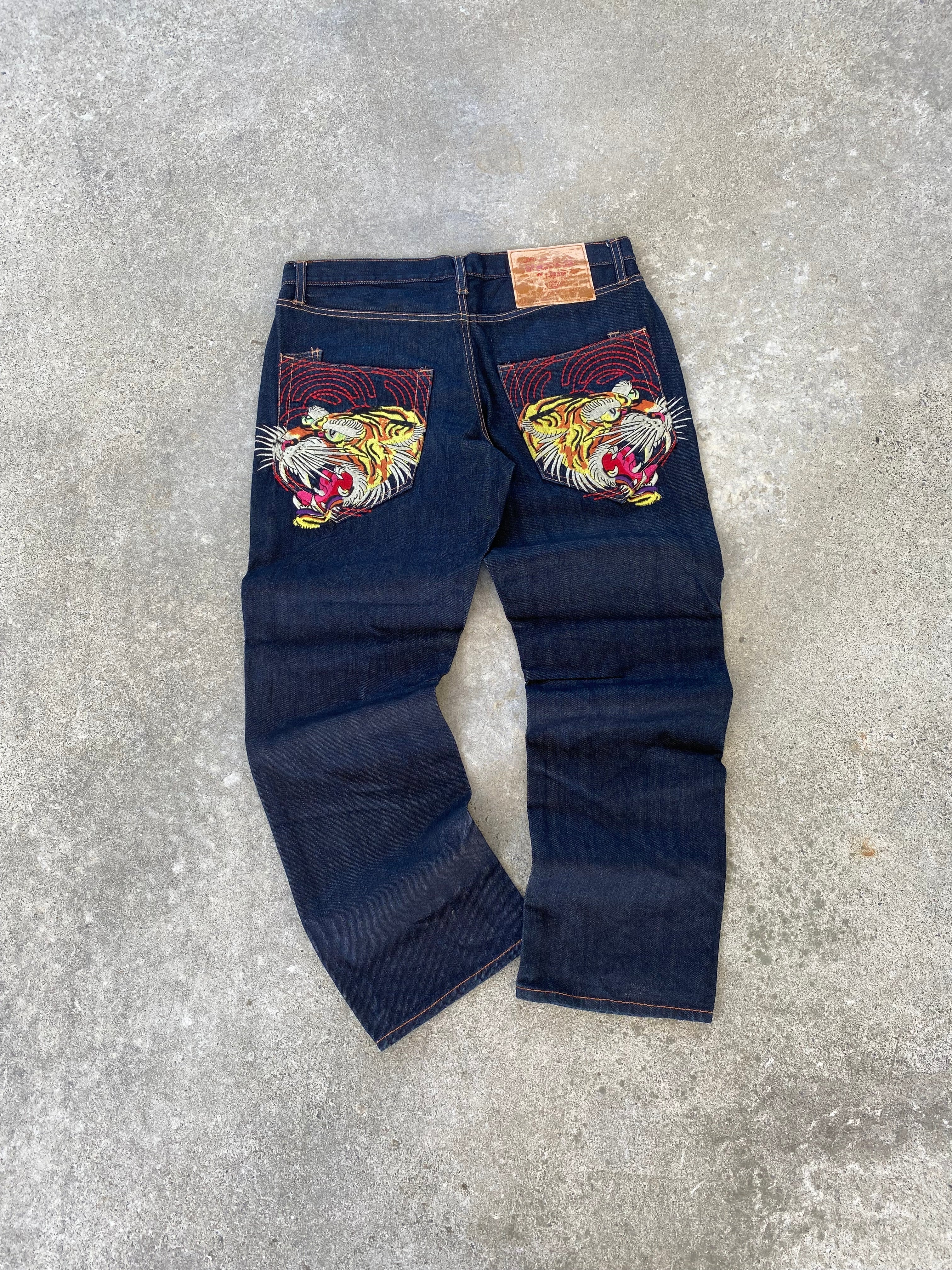 ed hardy tiger jeans-32”
