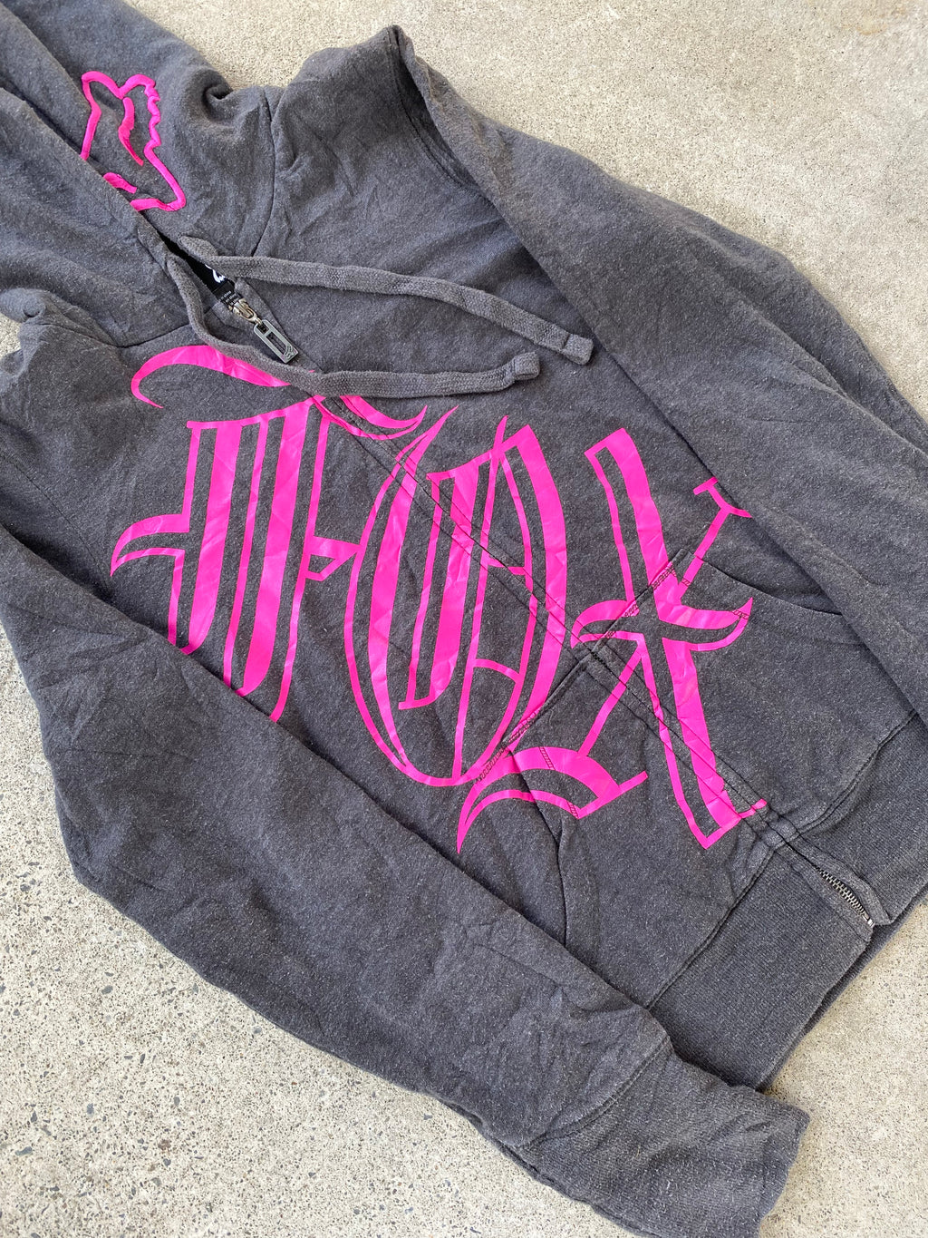 fox zip hoodie “M womens