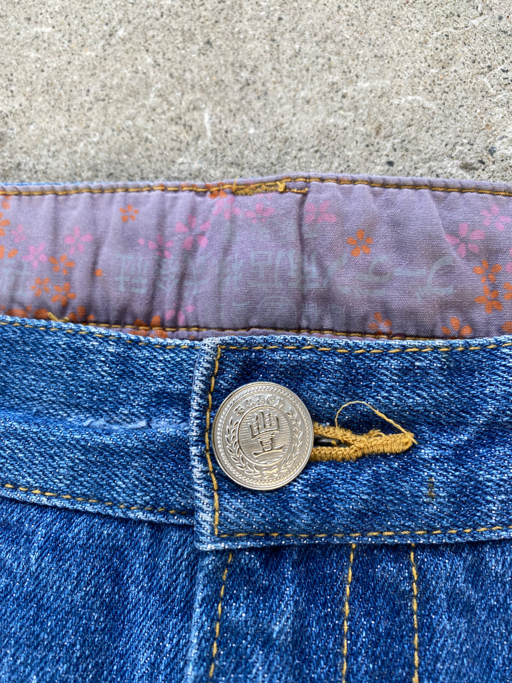 koi fish jeans “36