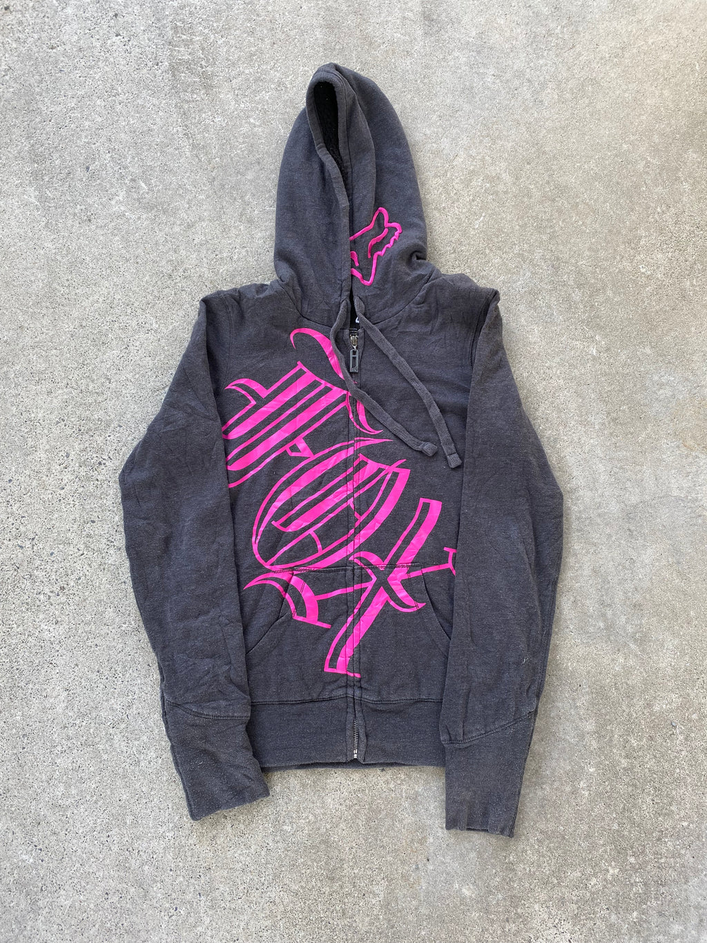 fox zip hoodie “M womens
