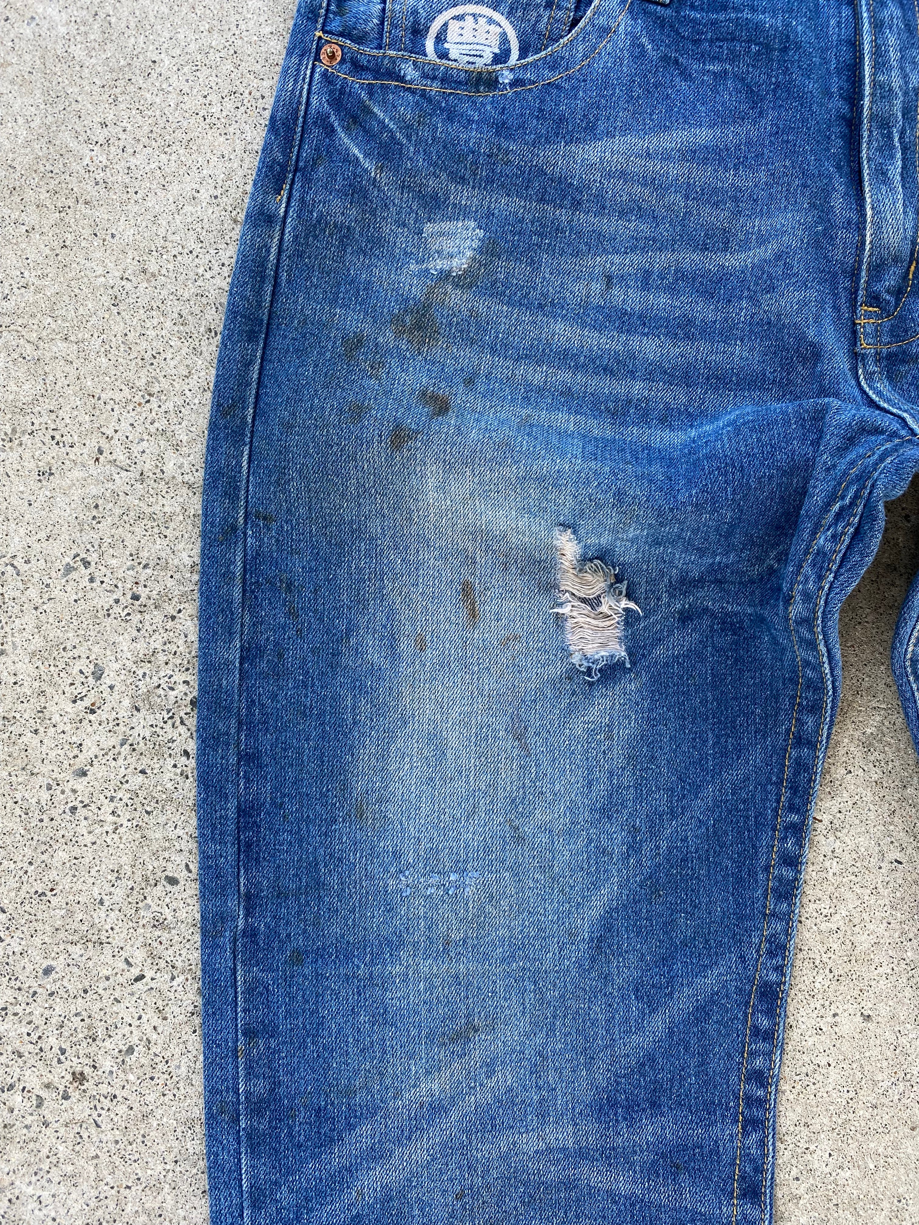 koi fish jeans “36