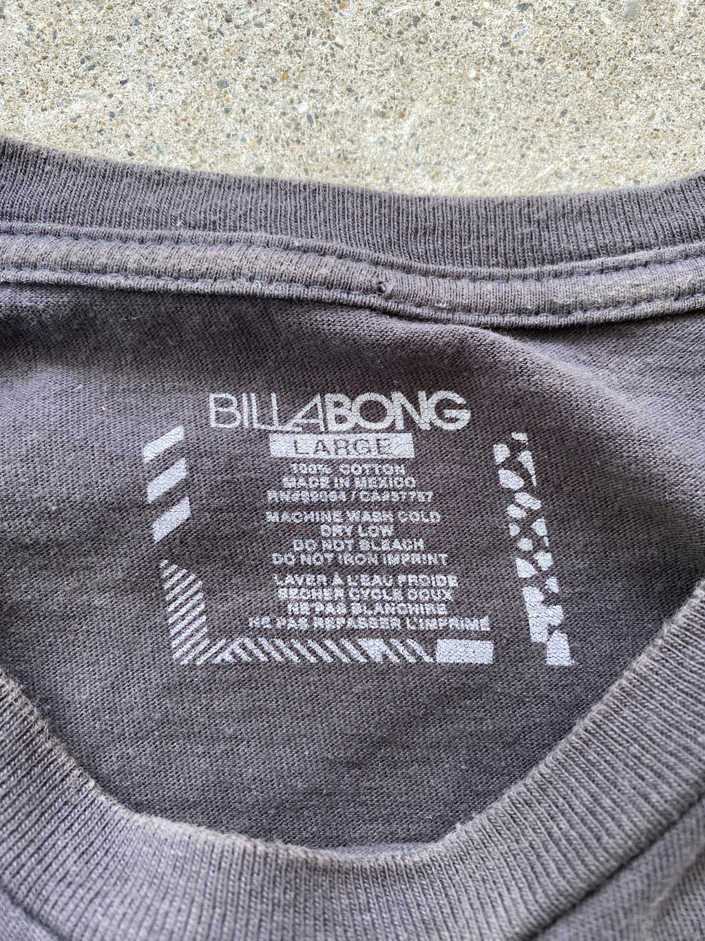 billabong grail skeleton tee-L”