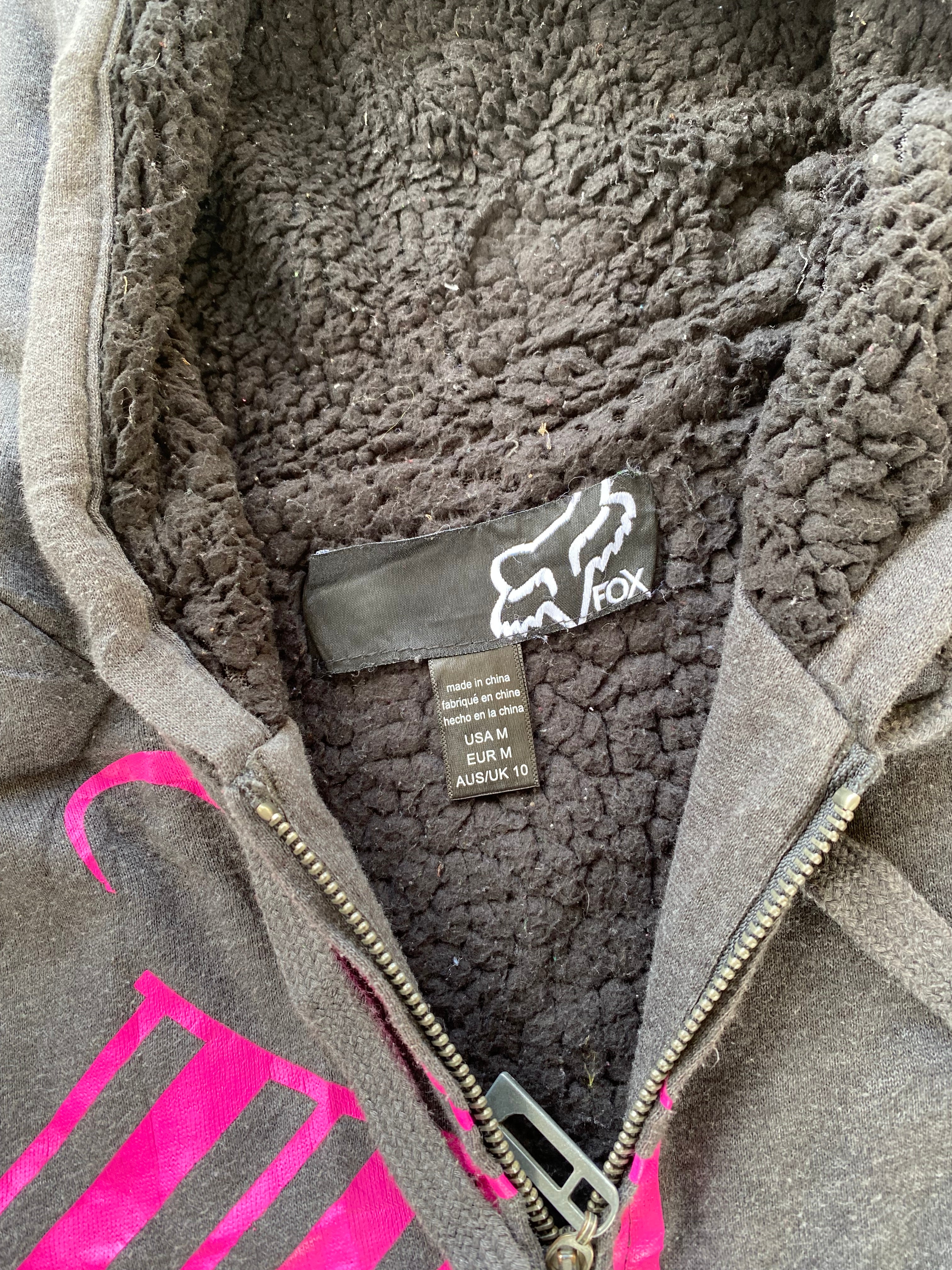 fox zip hoodie “M womens