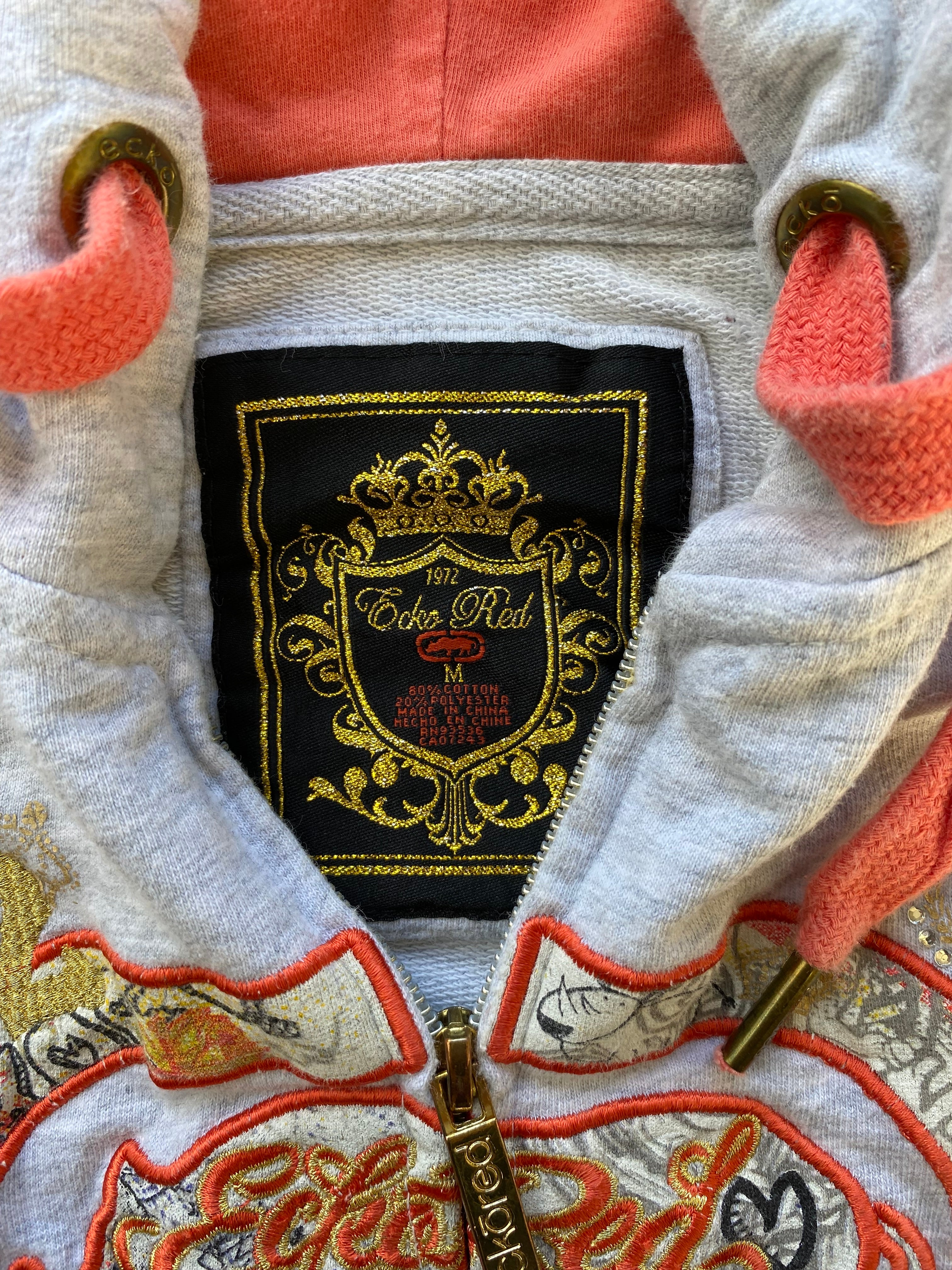 ecko red zip hoodie “M womens