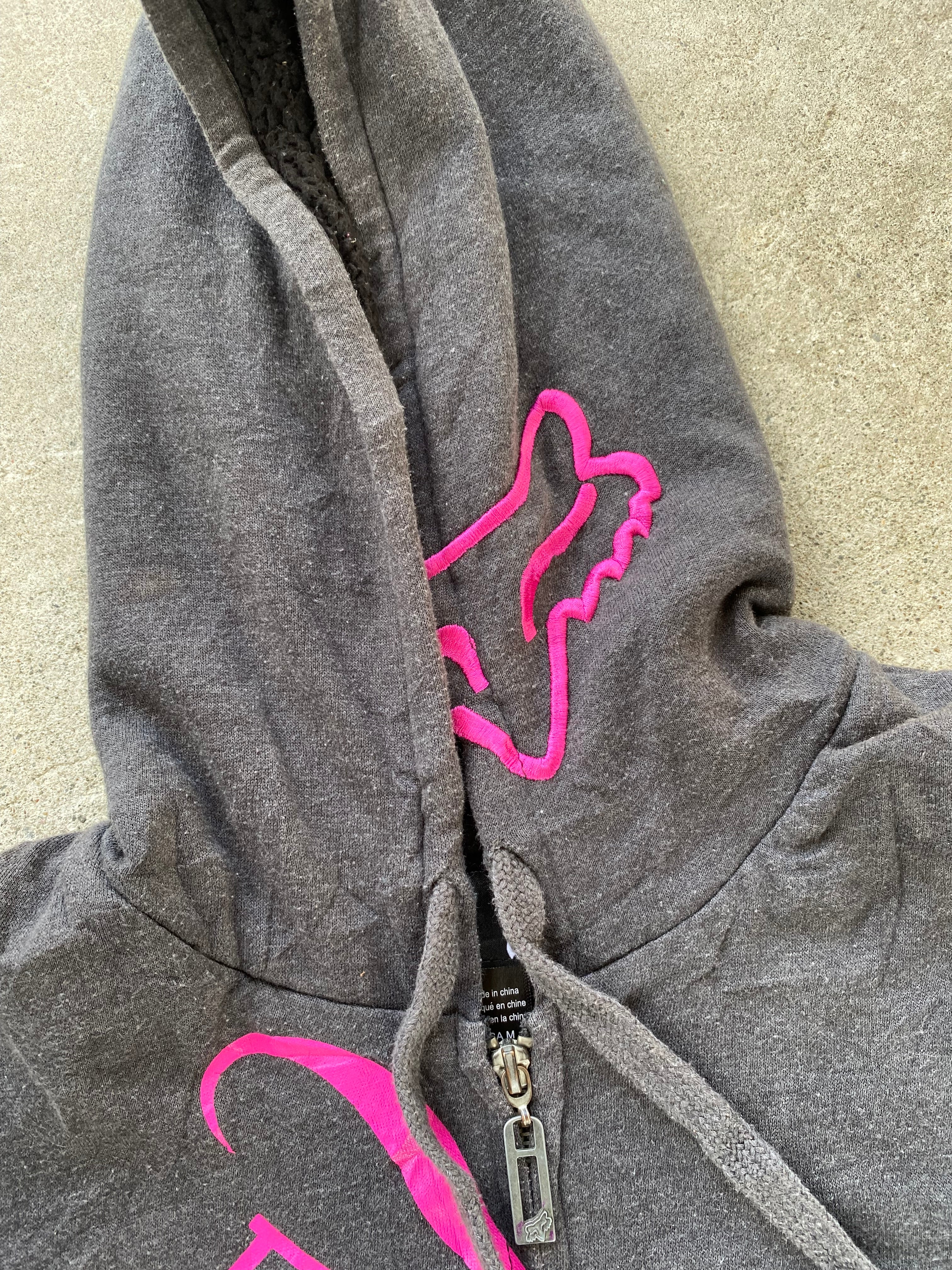 fox zip hoodie “M womens