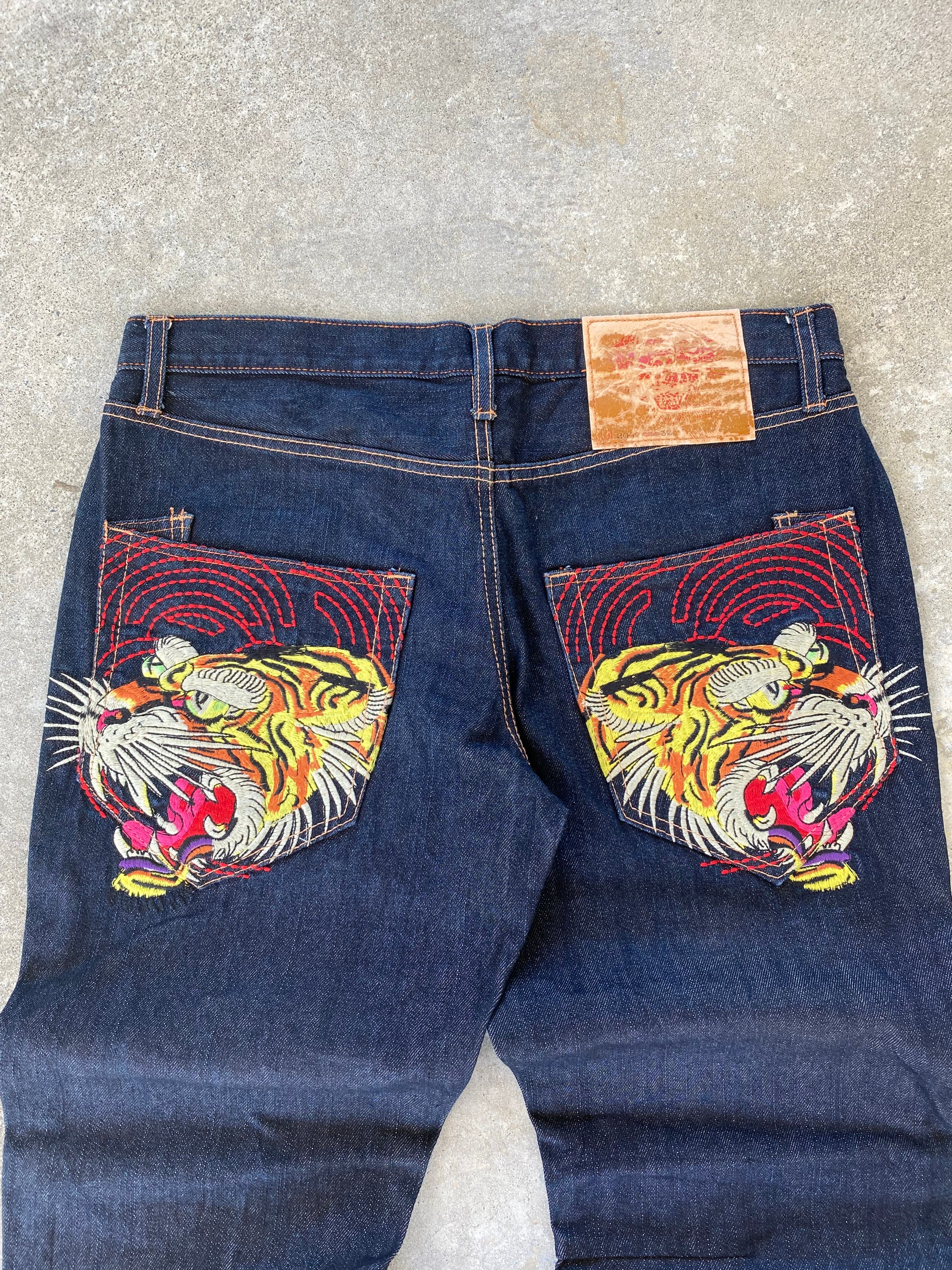 ed hardy tiger jeans-32”