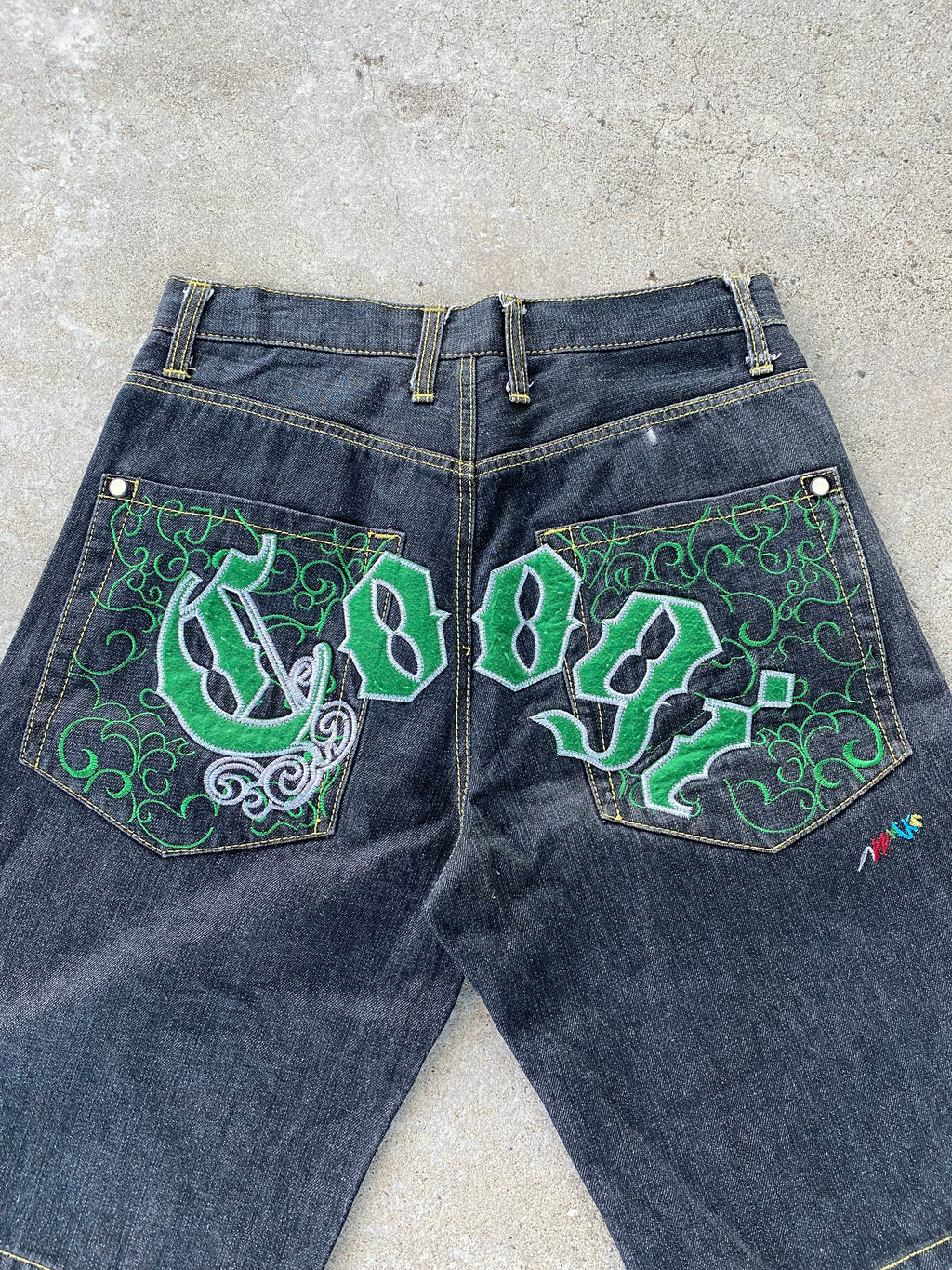 insaanee rare coogi jorts-34”