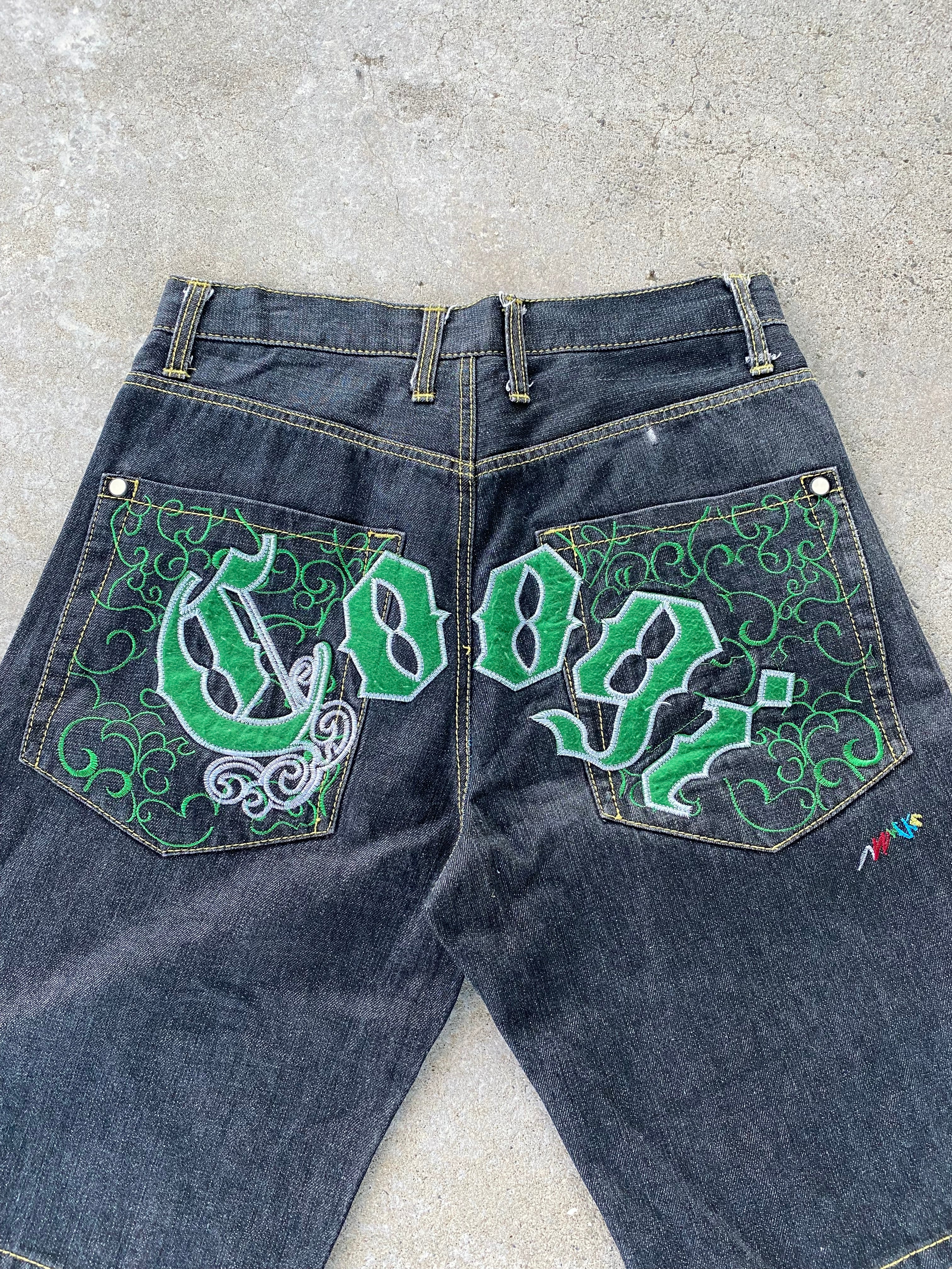 insaanee rare coogi jorts-34”