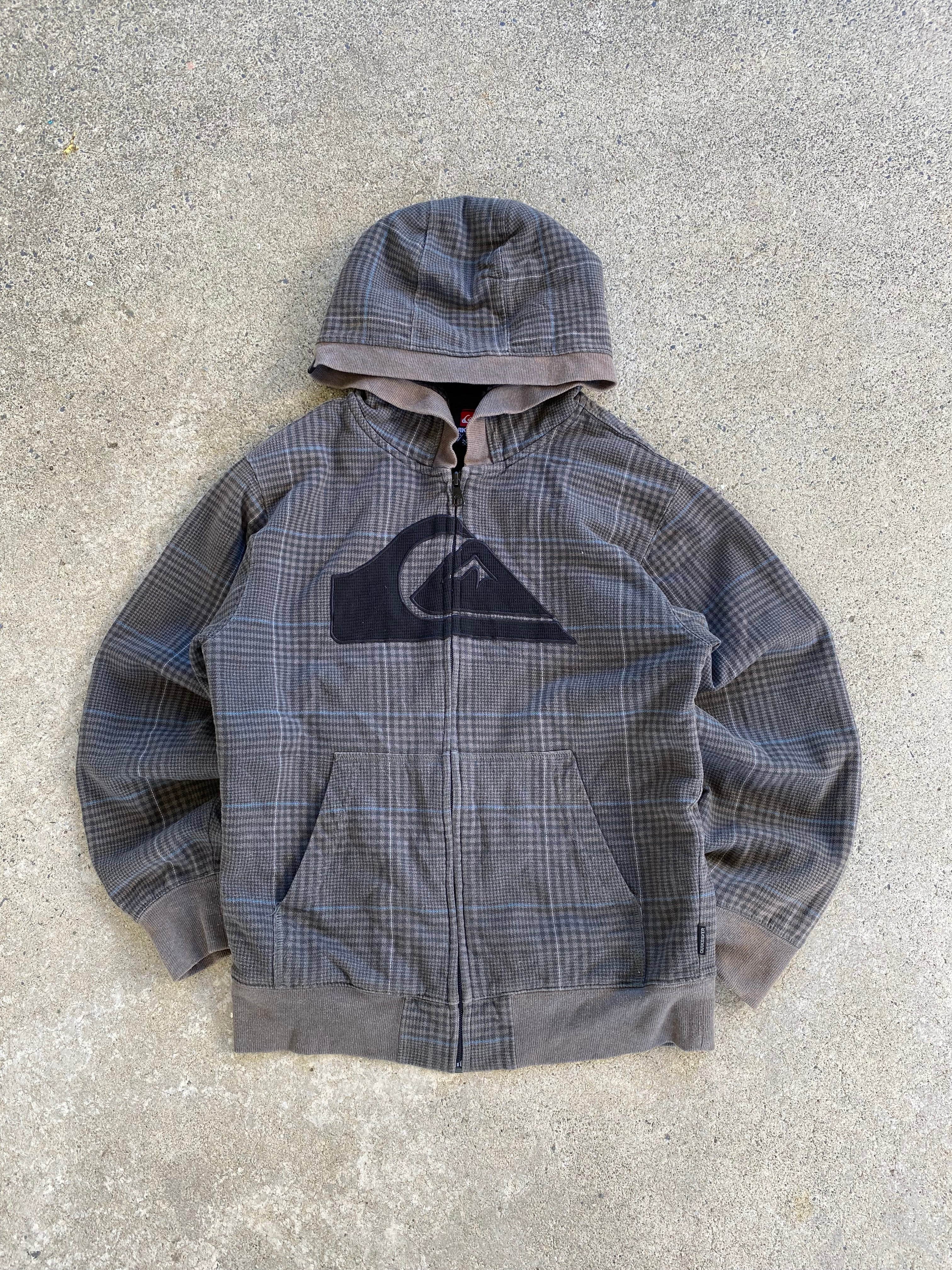 plaid quicksilver jawn-S”