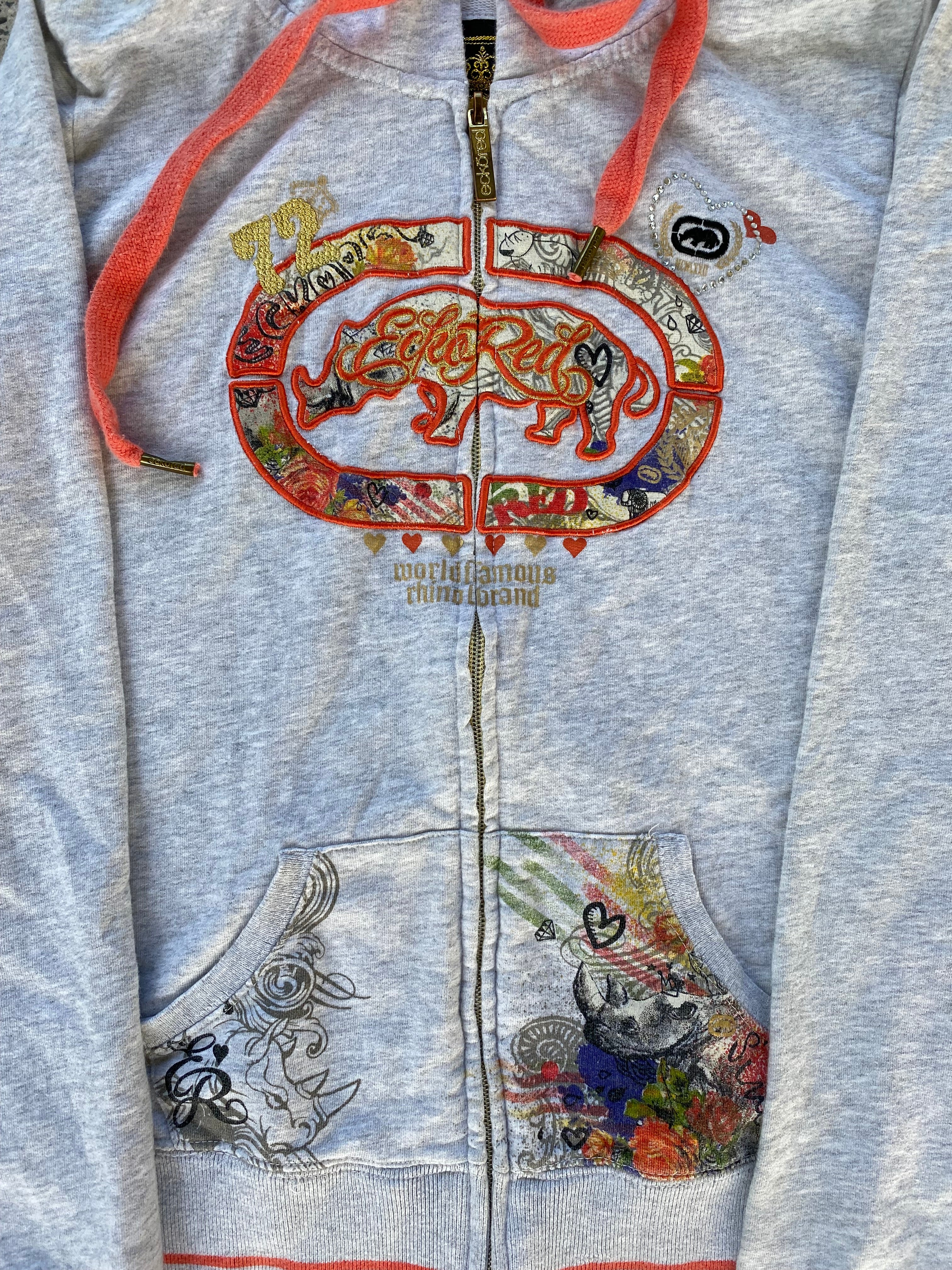ecko red zip hoodie “M womens