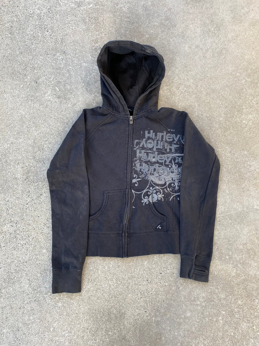 womens hurley zip-Xs”