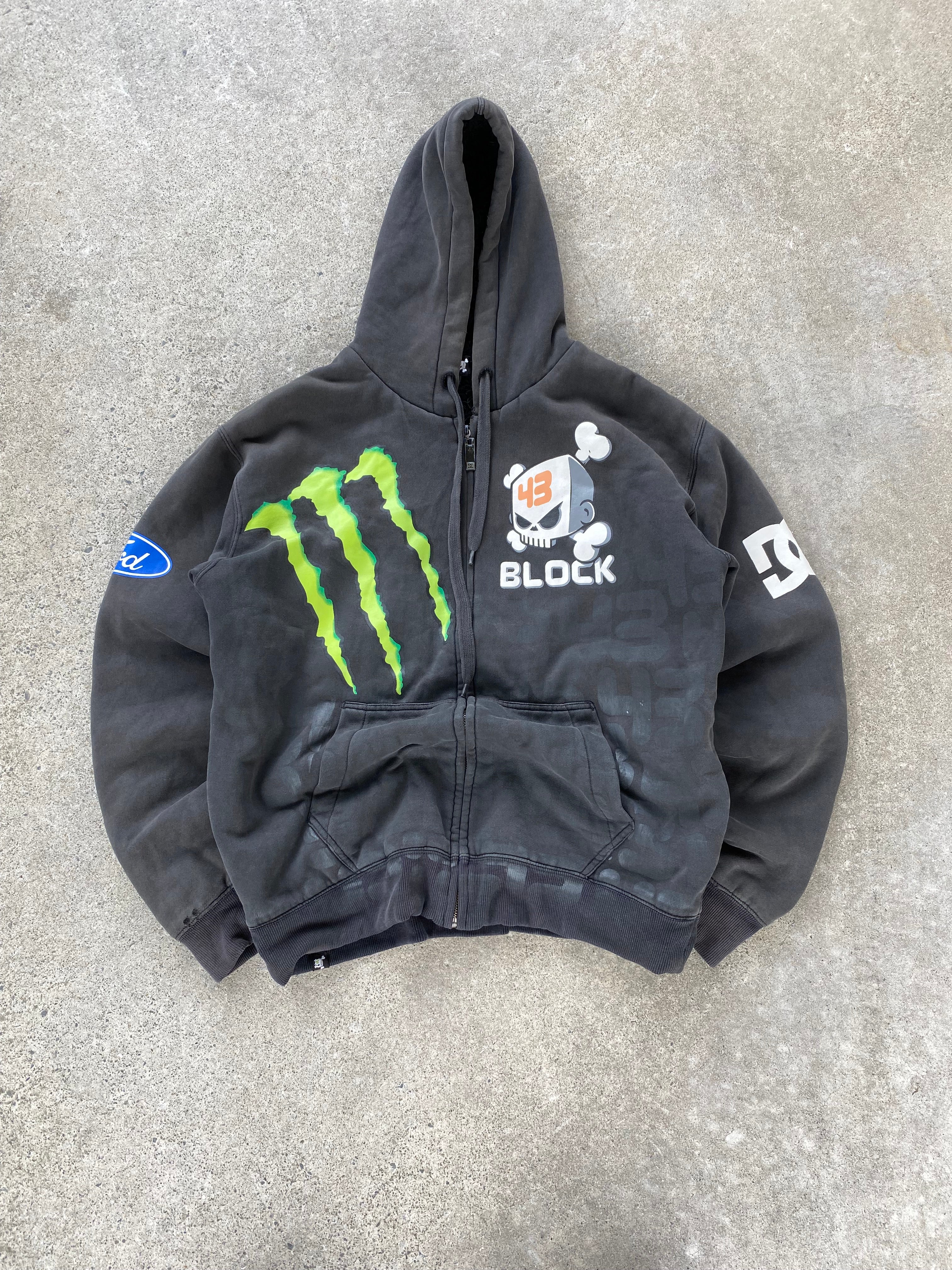 insaanee fur monster x dc zip hoodie “L