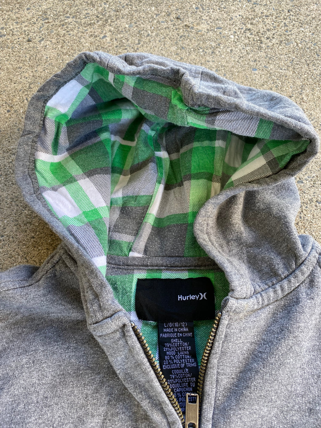 hurley zip-xs-s”