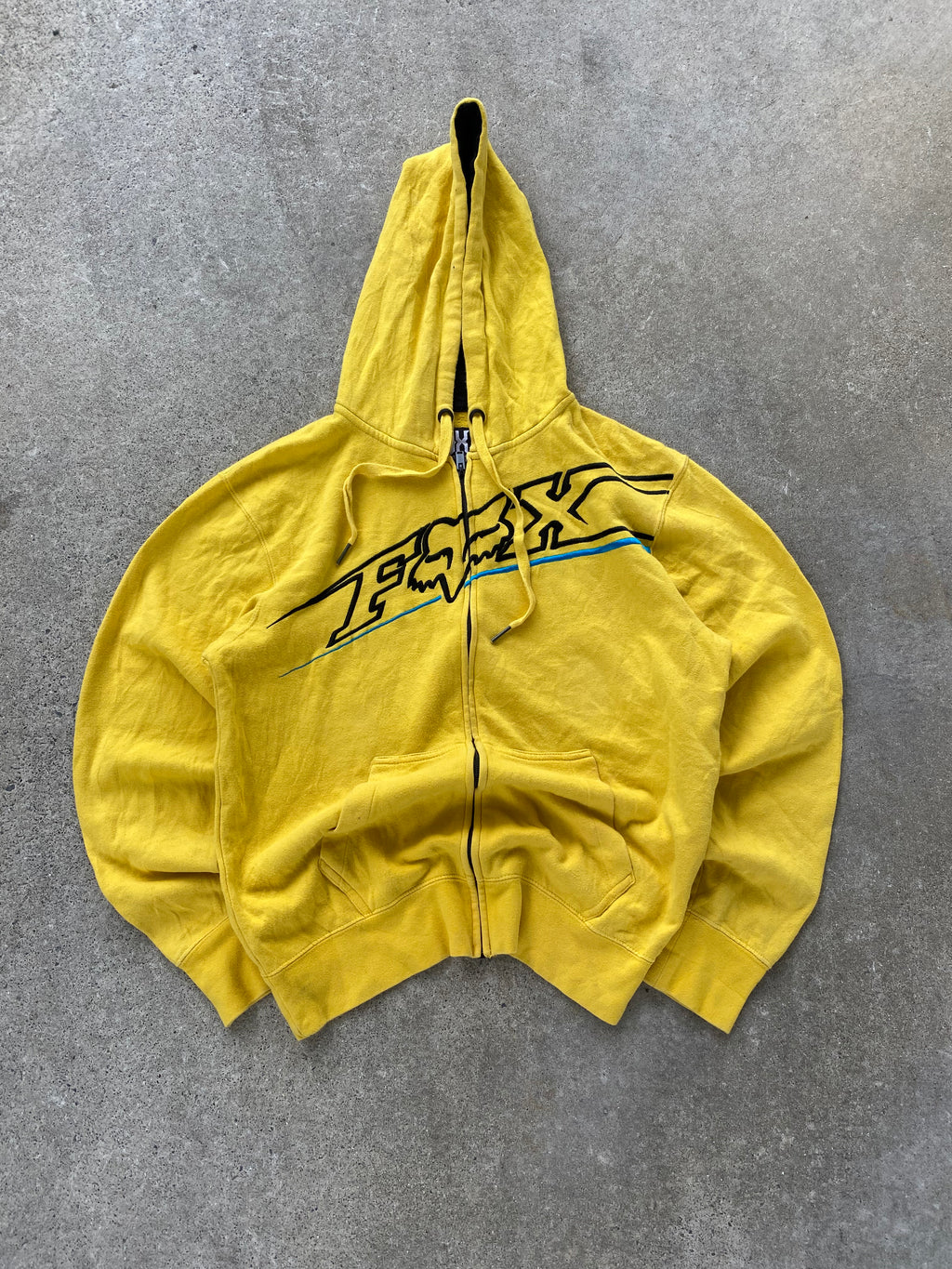 fox zip hoodie “M